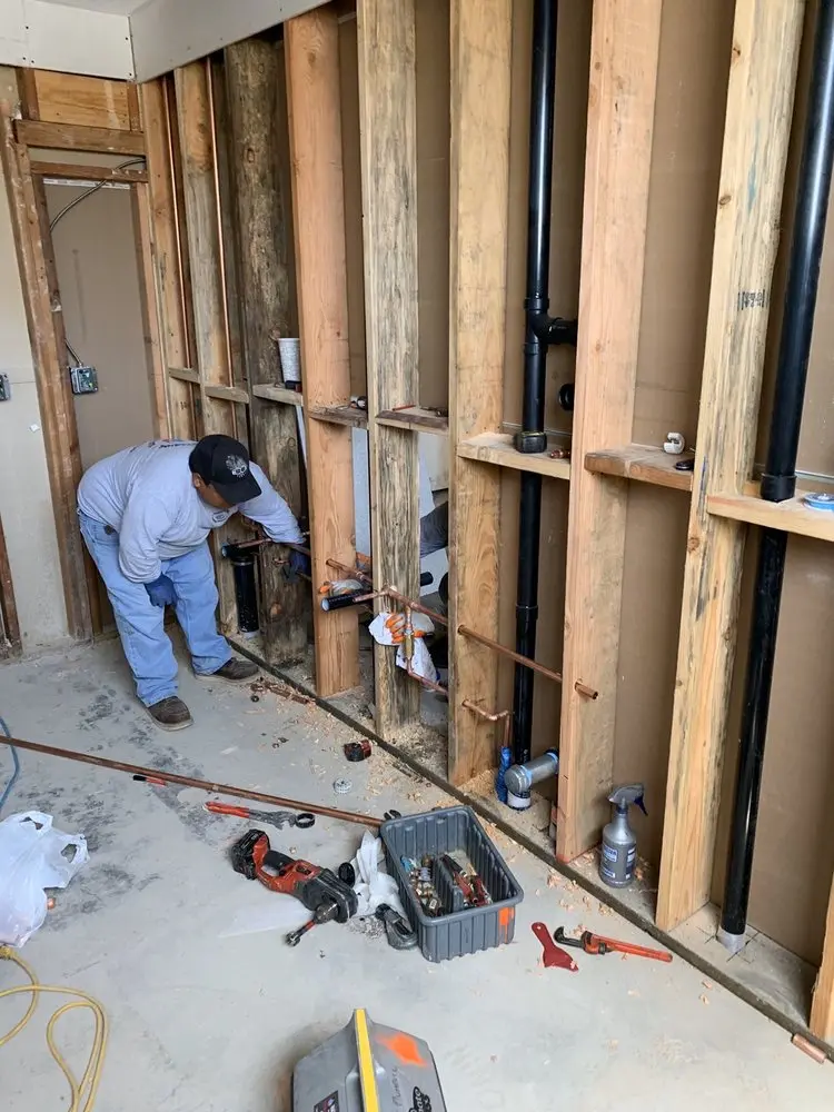 Commercial rough-in plumbing for Gas Line Repair in Larose